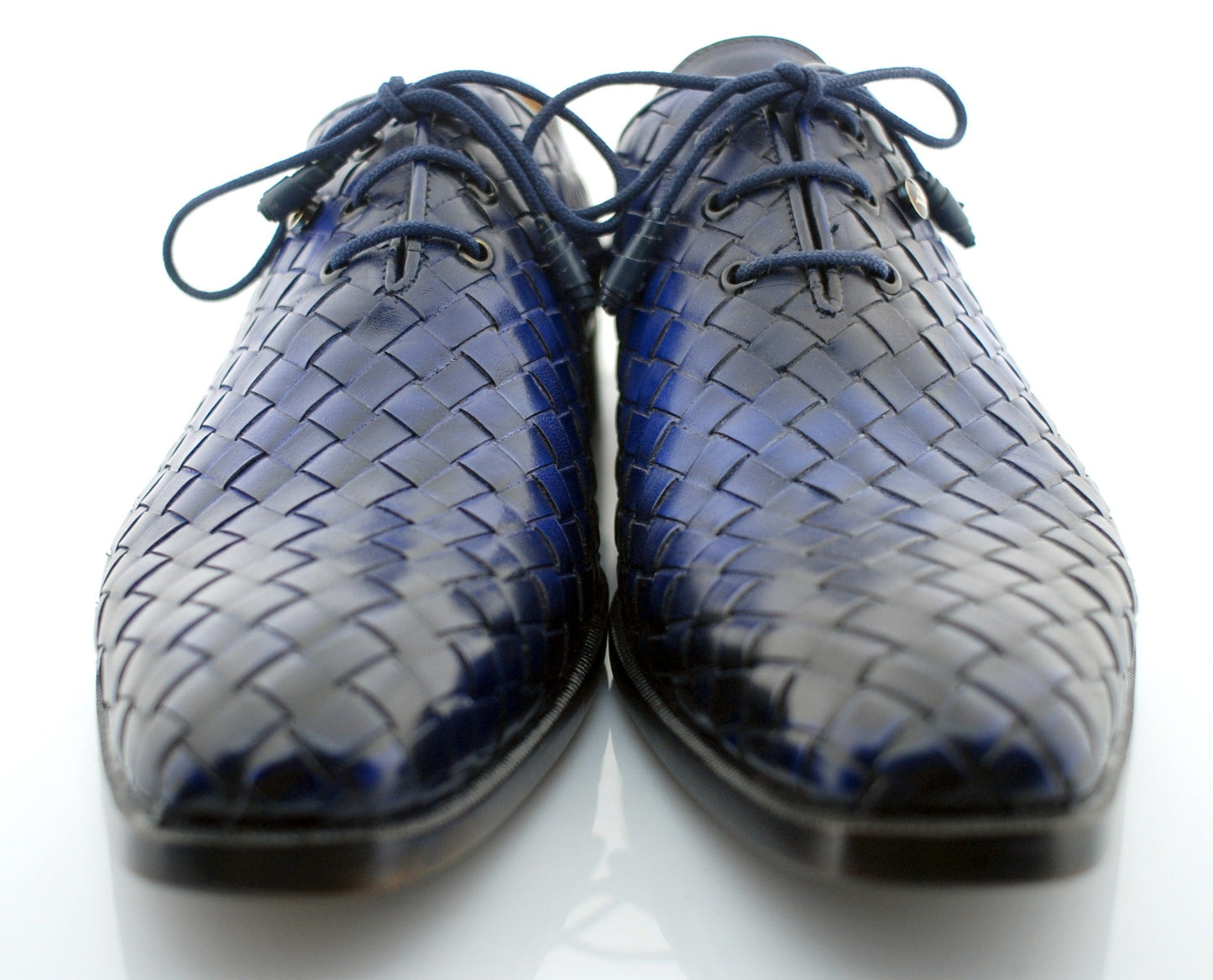 Oscar William “William” Handwoven Patina Oxfords – Leather Sole