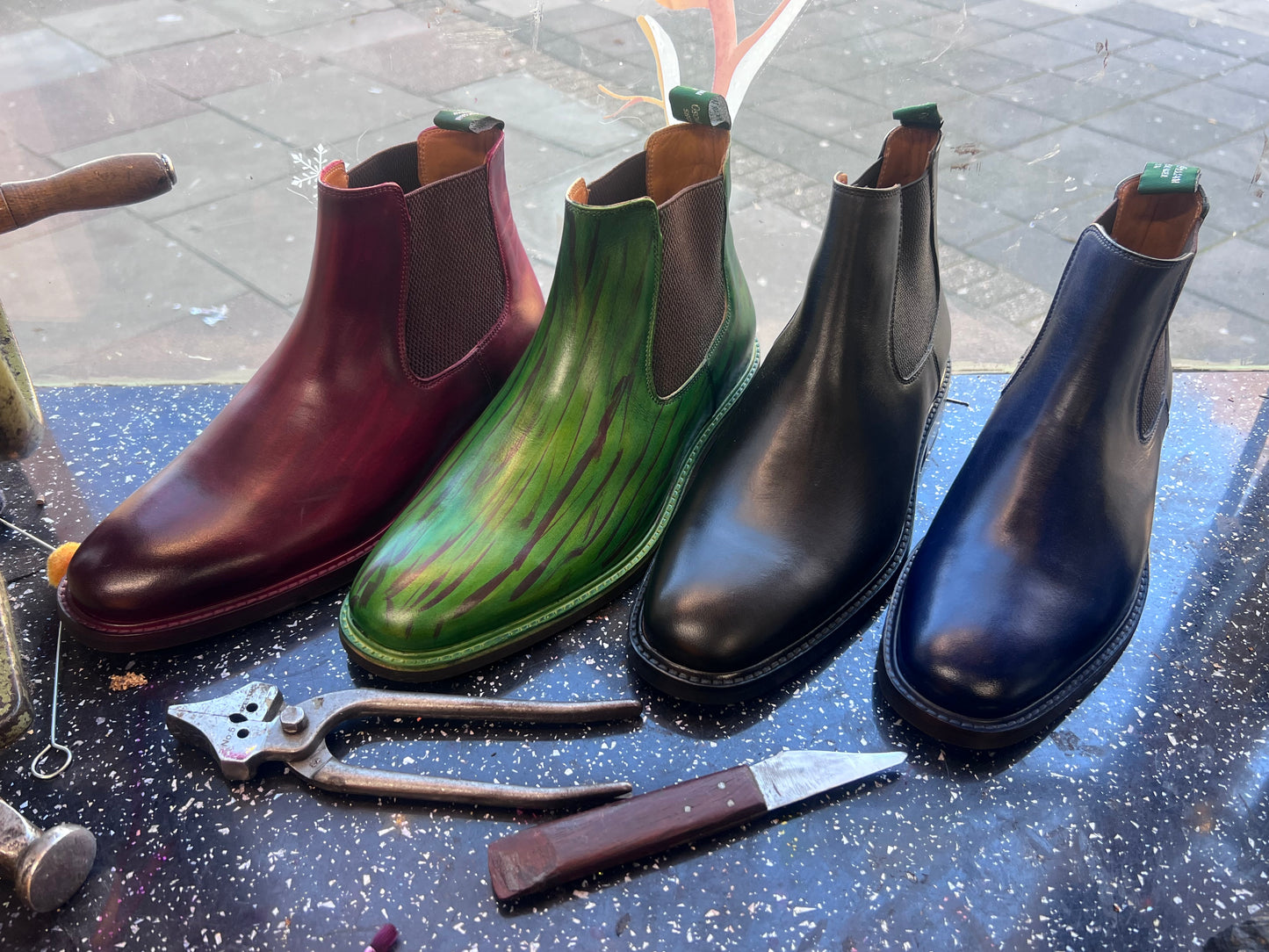 Handcrafted Chelsea Rubber sole boots (Charlie)