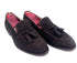 Oscar William Dark Brown Suede Tassel Loafers