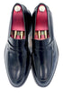 Oscar William Black High Shine Penny Loafers