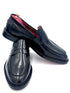 Oscar William Black High Shine Penny Loafers