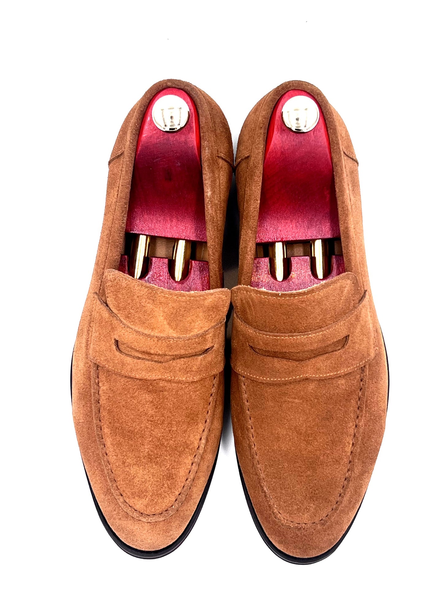 Oscar William Light Brown Suede Penny Loafers – Effortless Sophistication