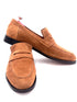 Oscar William Light Brown Suede Penny Loafers