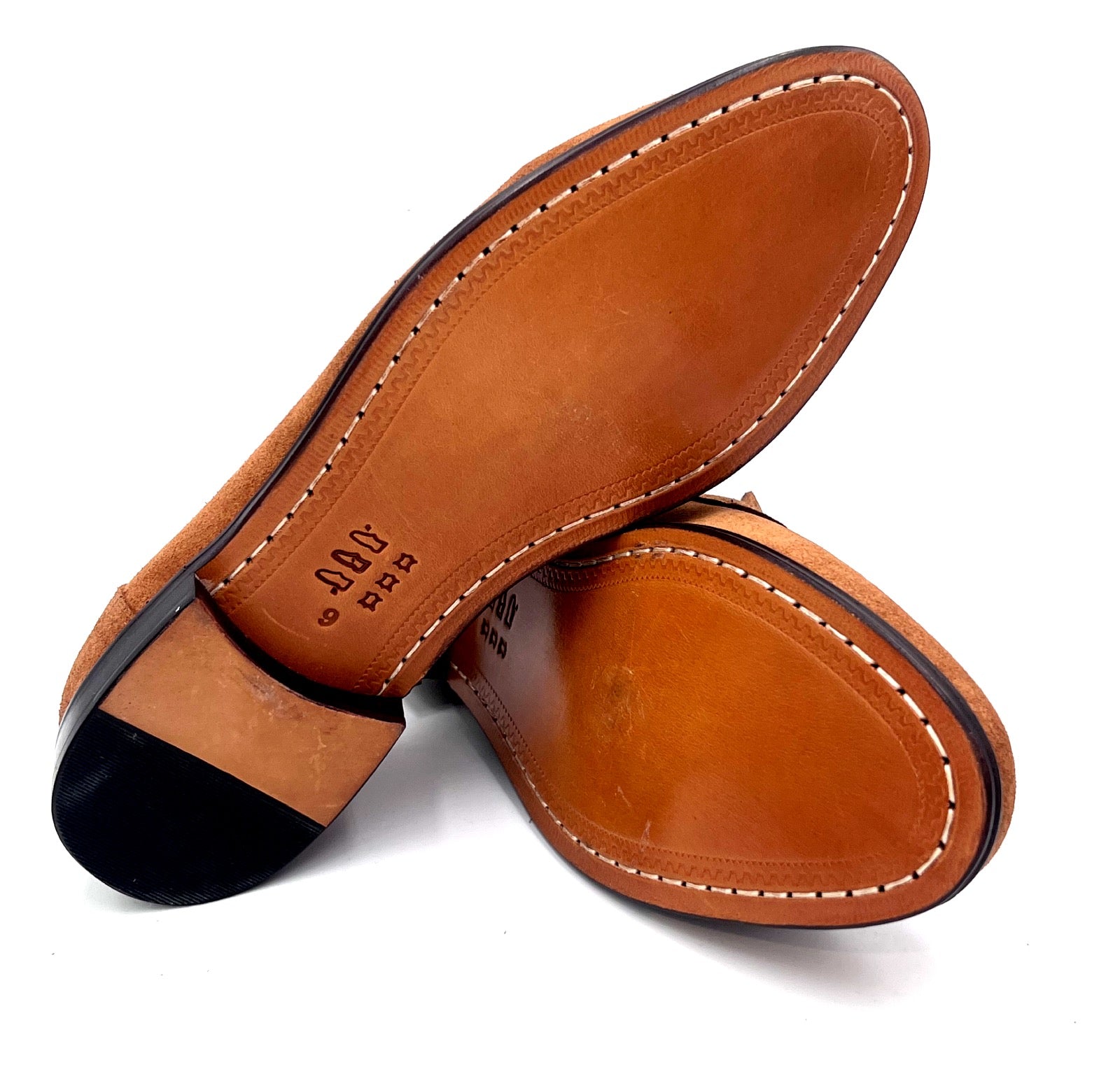 Oscar William Light Brown Suede Penny Loafers