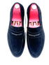 Oscar William Black Suede Penny Loafers