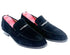 Oscar William Black Suede Penny Loafers