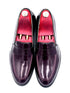 Oscar William Burgundy High Shine Penny Loafers