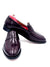Oscar William Burgundy High Shine Penny Loafers