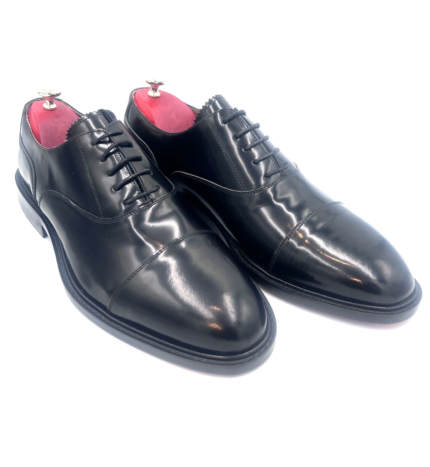 Oscar William Classic Mens Oxford – High Shine Leather, Leather Sole / Lining