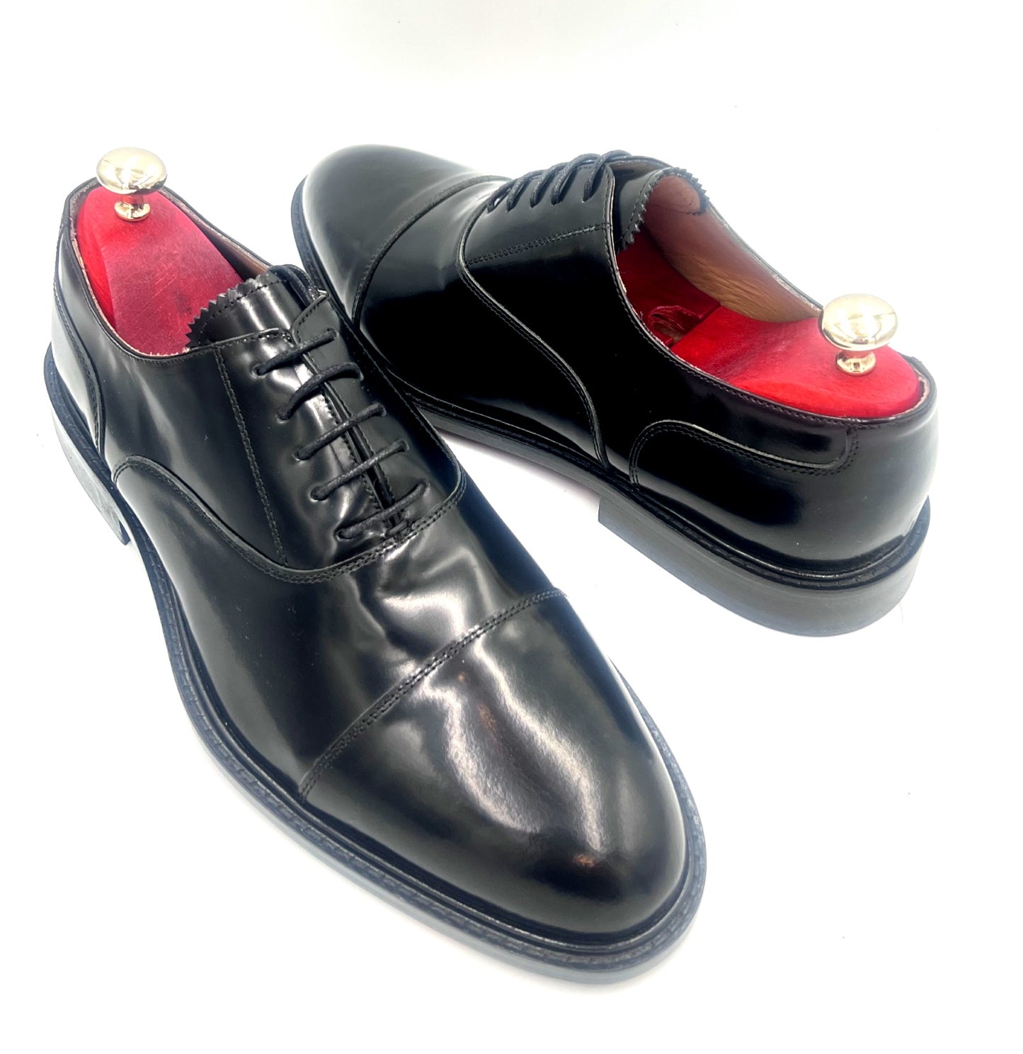 Oscar William Classic Mens Oxford – High Shine Leather, Leather Sole / Lining