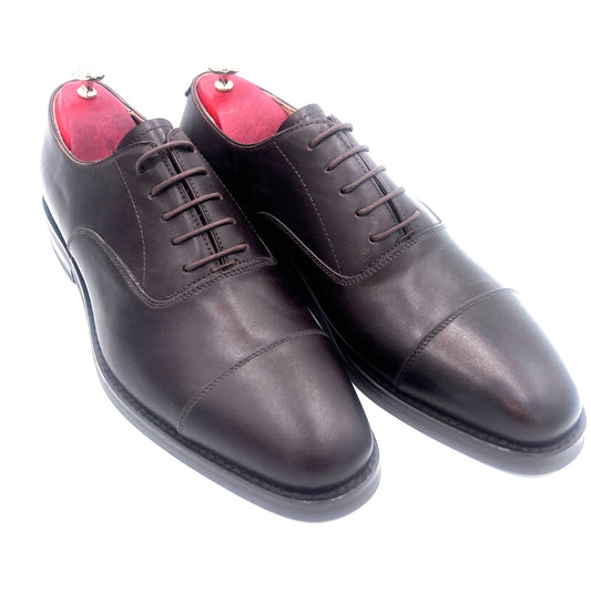 Oscar William Tan Classic Oxfords – Soft Leather with Real Rubber Studded Sole