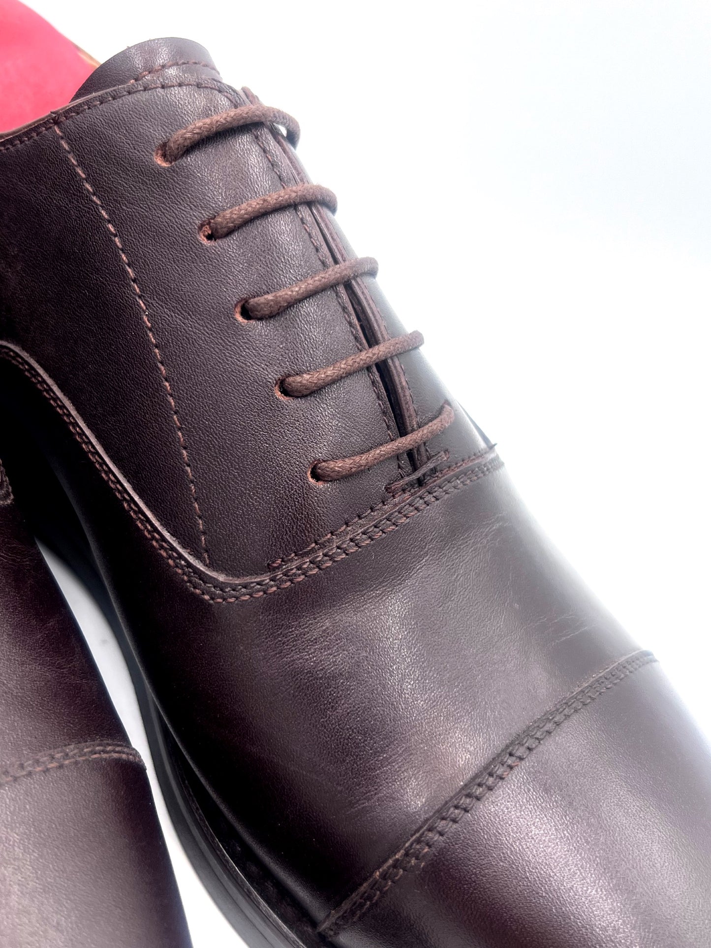 Oscar William Tan Classic Oxfords – Soft Leather with Real Rubber Studded Sole