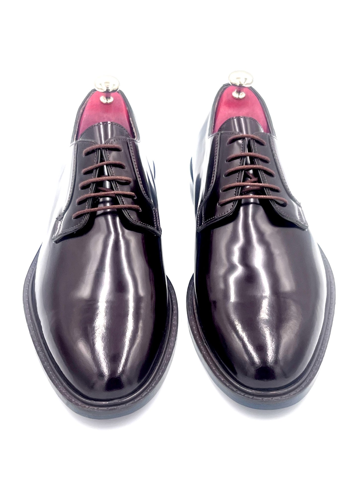 Oscar William Brown High Shine Derby – Leather Sole / Lining