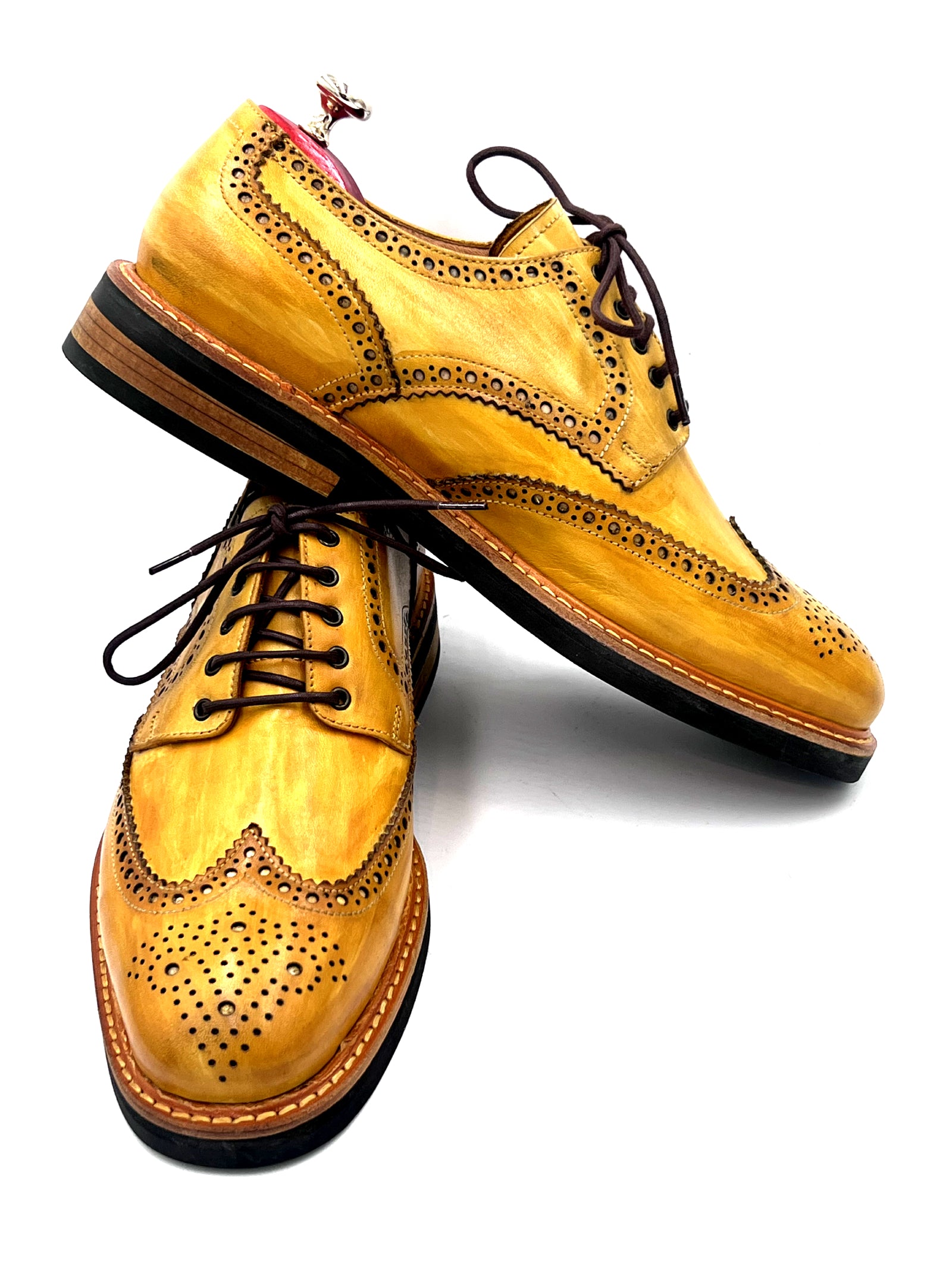 Oscar William Classic Yellow Patina Brogues