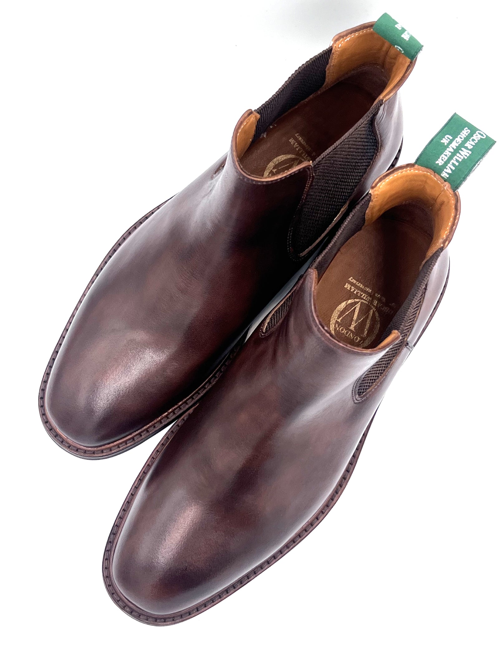 Handmade Classic Chelsea Boots – Chocolate Leather With Rubber Studded Sole