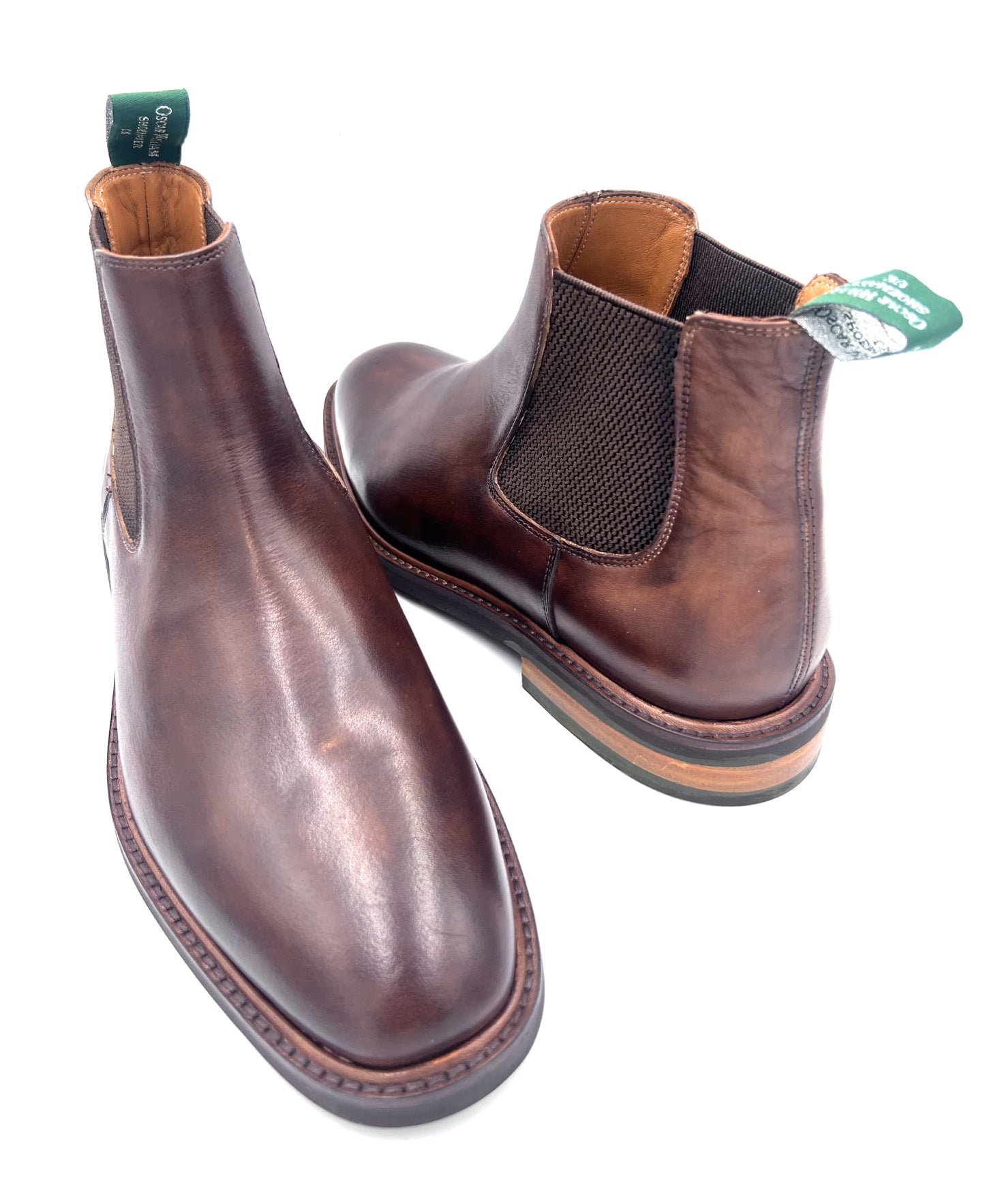 Handmade Classic Chelsea Boots – Chocolate Leather With Rubber Studded Sole