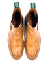 Hand-Painted Patina Chelsea Boots | Studded Rubber Sole