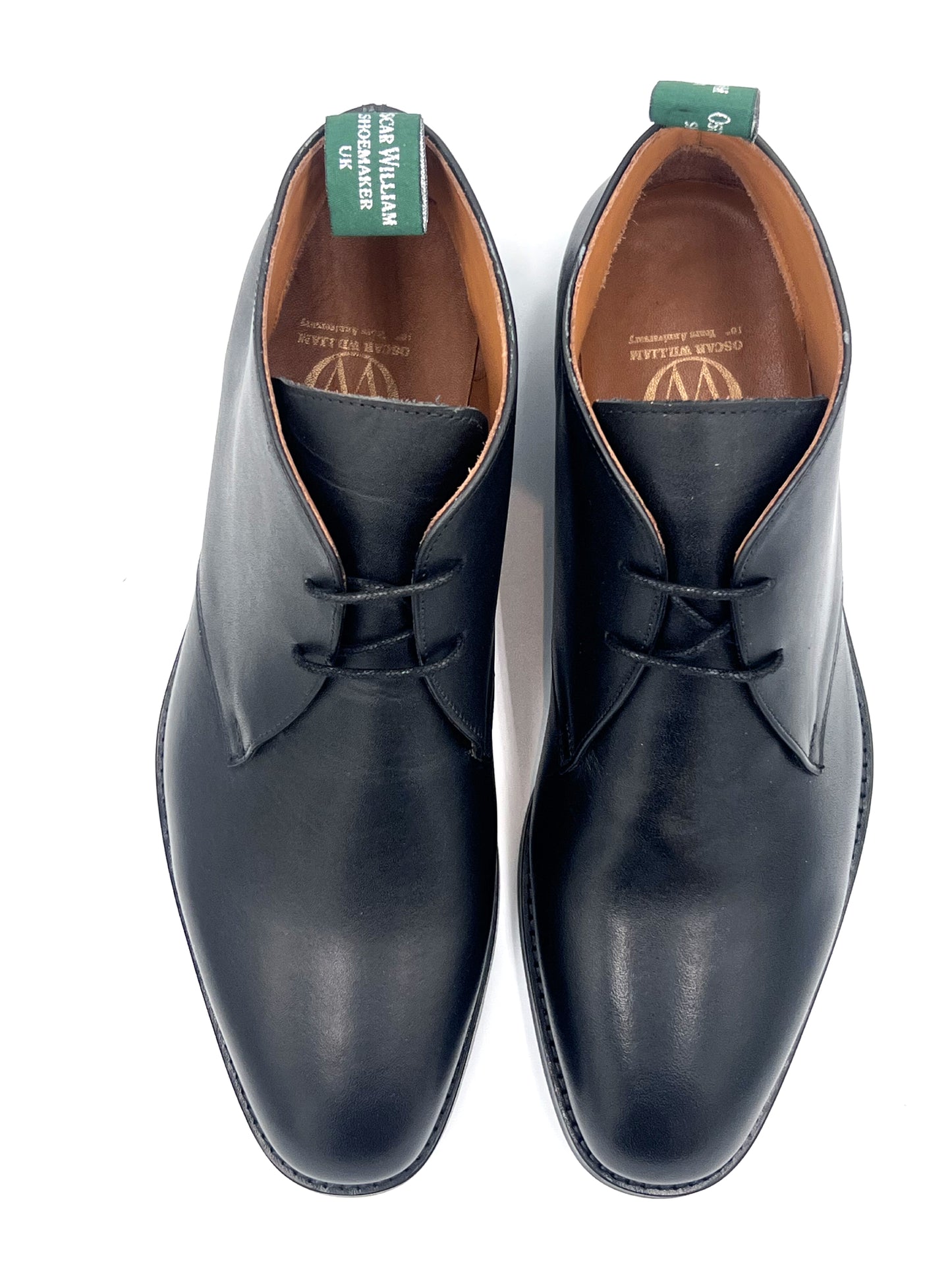 Oscar William Handcrafted Black Chukka Boots – Durable Studded Sole