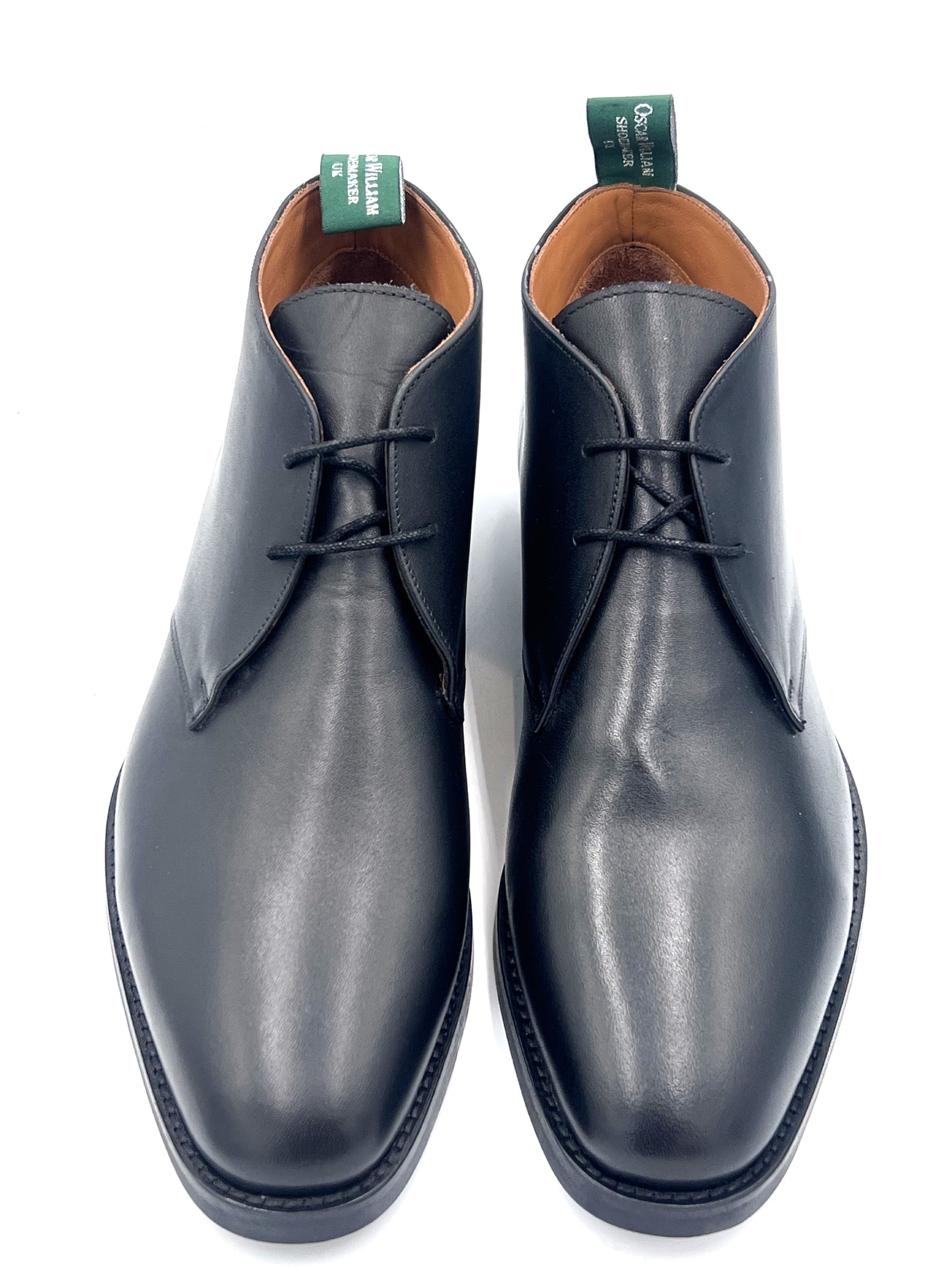 Oscar William Handcrafted Black Chukka Boots – Durable Studded Sole