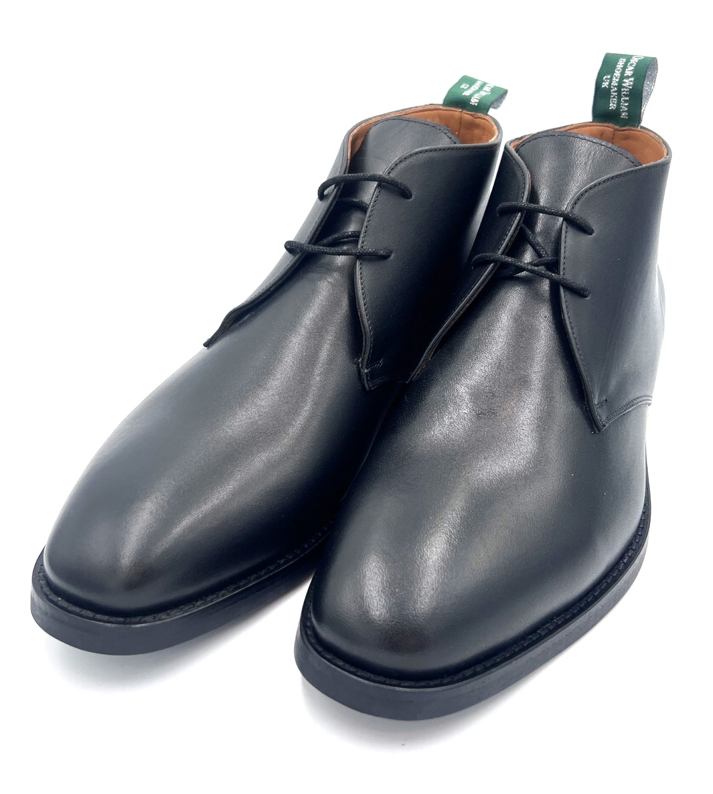 Oscar William Handcrafted Black Chukka Boots – Durable Studded Sole