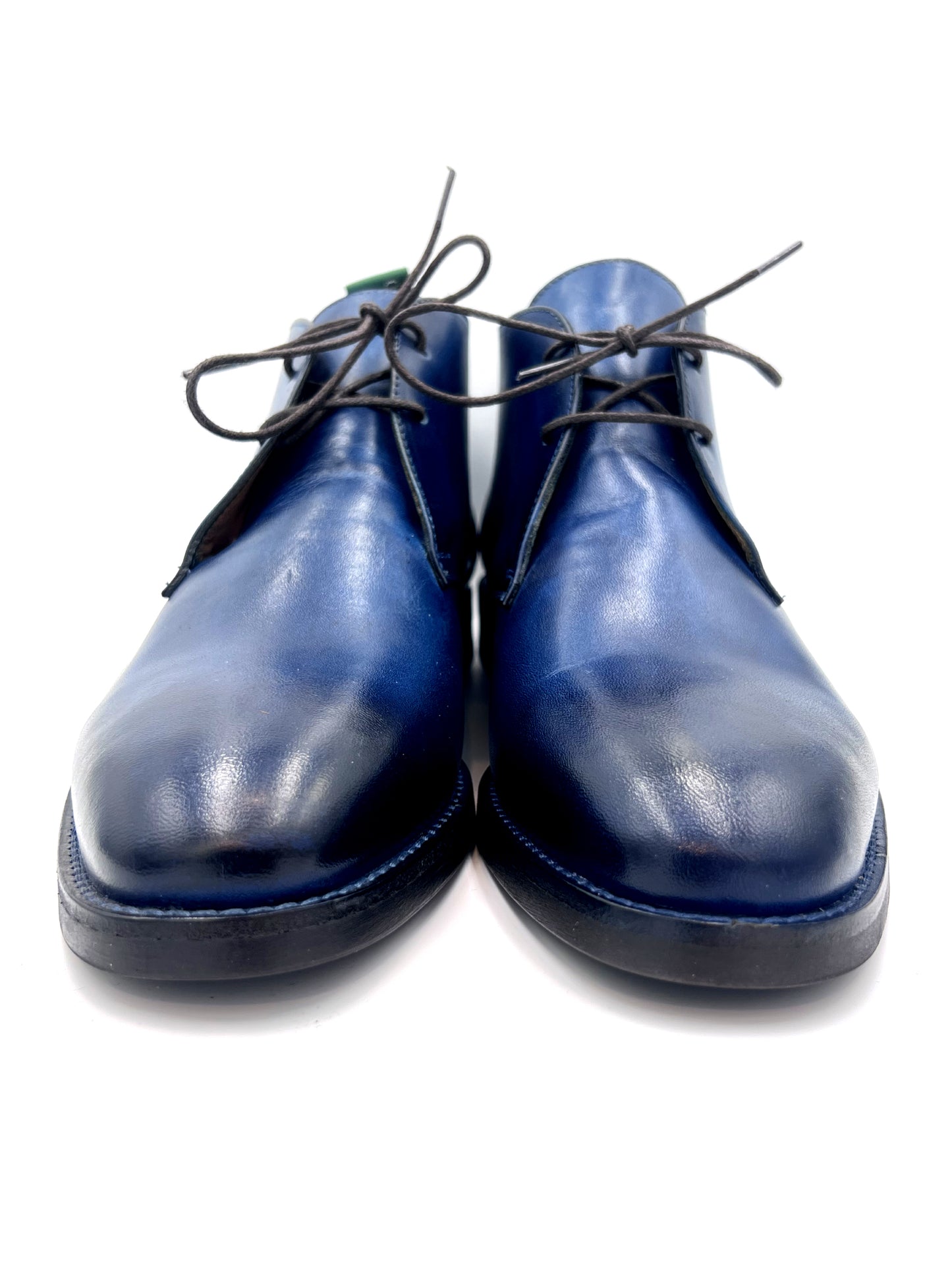 Oscar William Handcrafted Patina Chukka Boots – Studded Rubber Sole