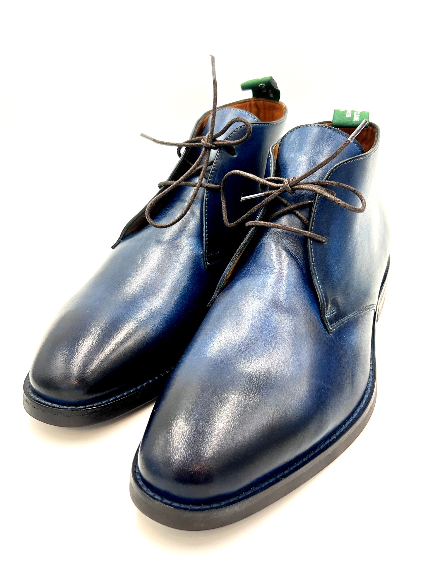 Oscar William Handcrafted Patina Chukka Boots – Studded Rubber Sole