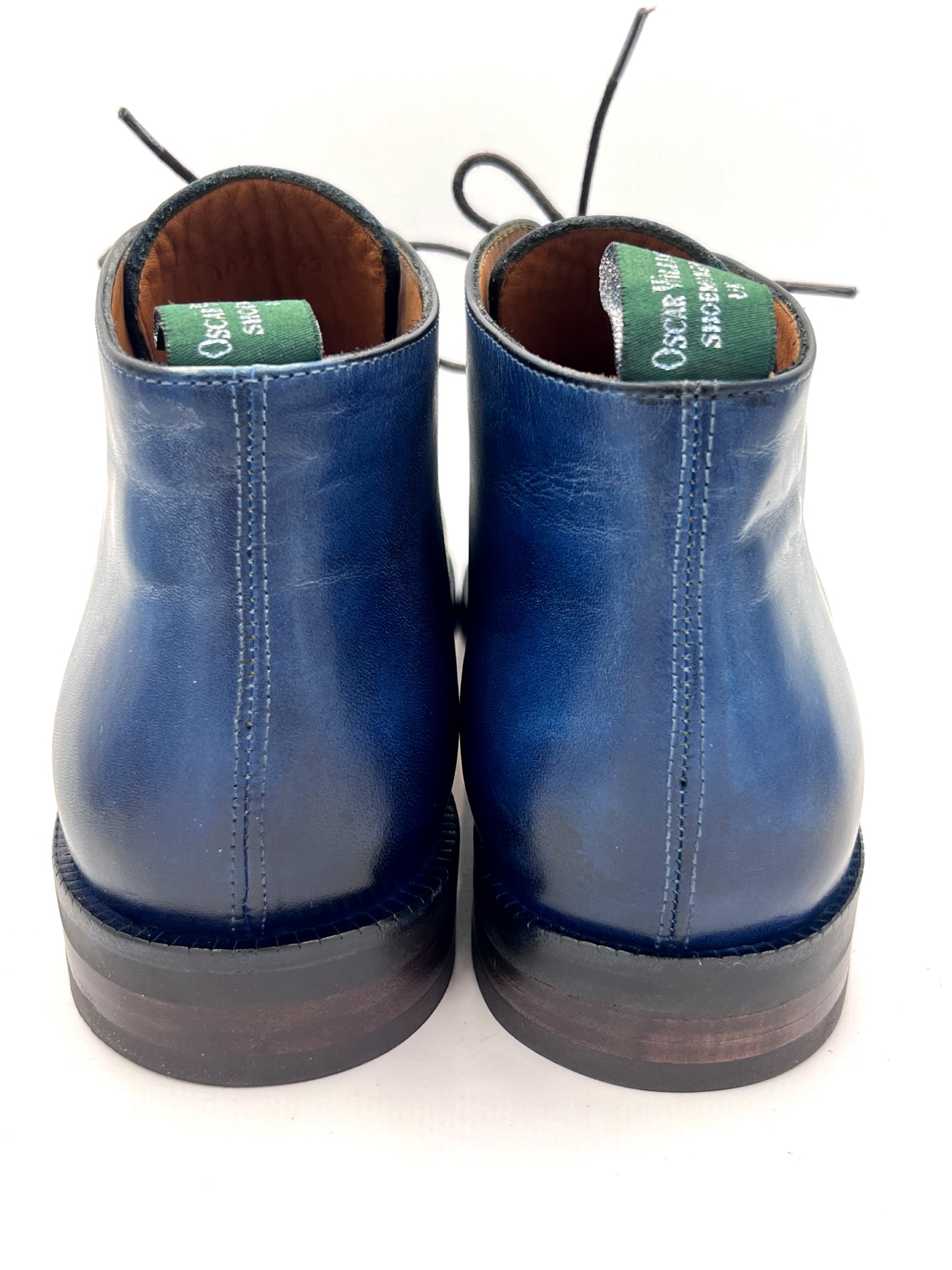 Oscar William Handcrafted Patina Chukka Boots – Studded Rubber Sole