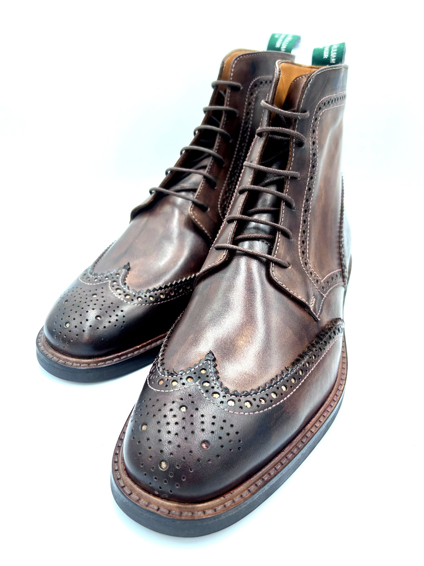 Oscar William Brogue Boots – Chocolate | Handmade with Traditional British Craftsmanship
