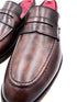 Oscar William Shaded Brown Patina Penny Loafers