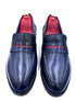 Oscar William Navy Blue Penny Loafers – Leather Sole
