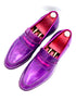 Oscar William Purple Patina Penny Loafers – Leather Sole
