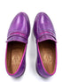 Oscar William Purple Patina Penny Loafers – Leather Sole