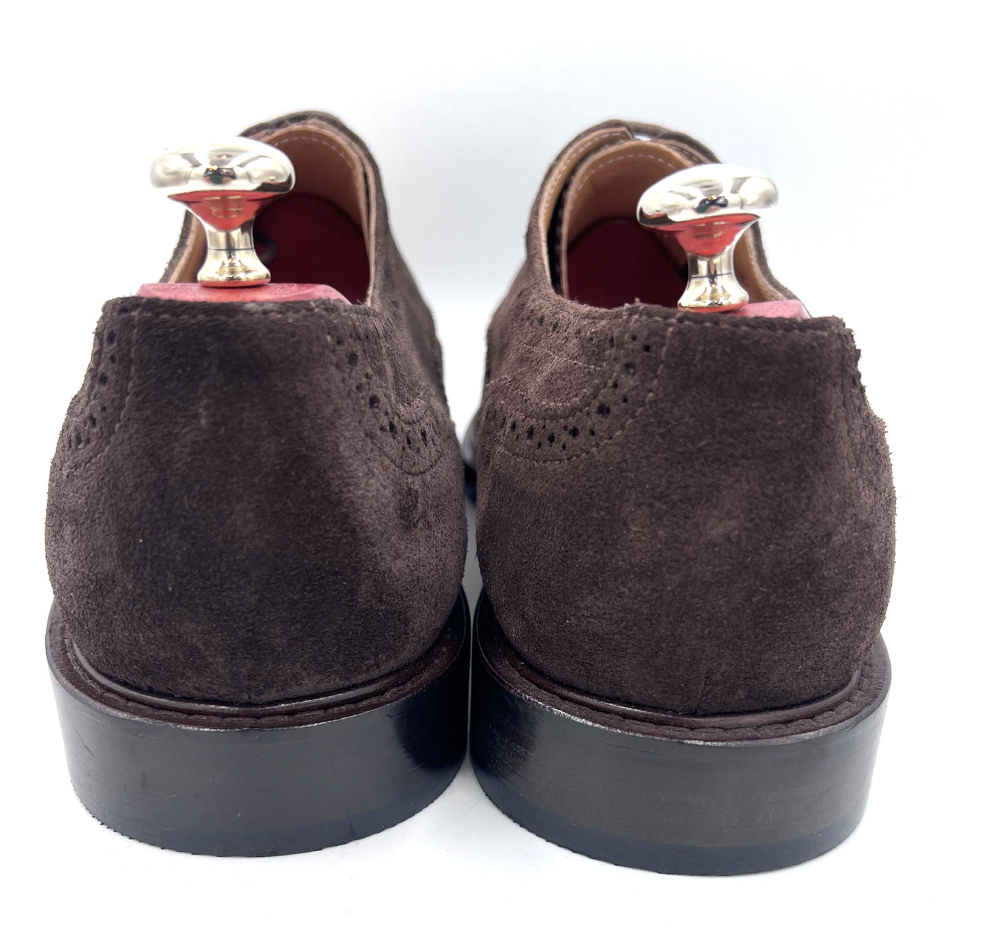 Oscar William Full Brogues – Dark Brown Suede