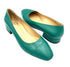 Oscar William Emerald Green Leather Pumps