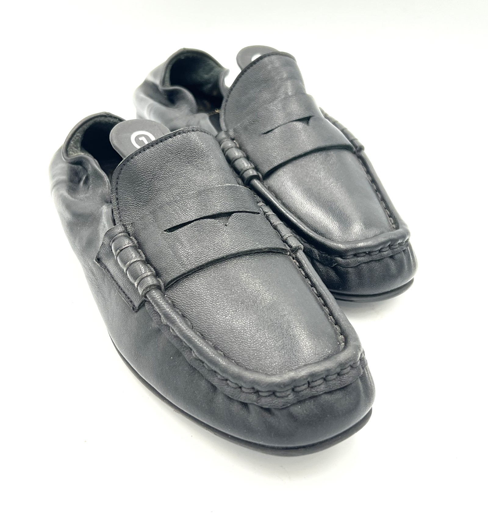 Oscar William Black Soft Leather Loafers – Elastic Fit
