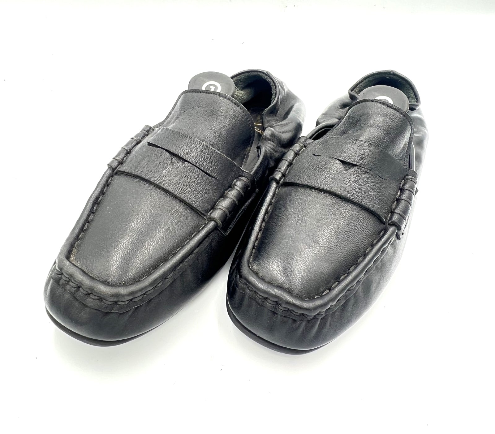 Oscar William Black Soft Leather Loafers – Elastic Fit