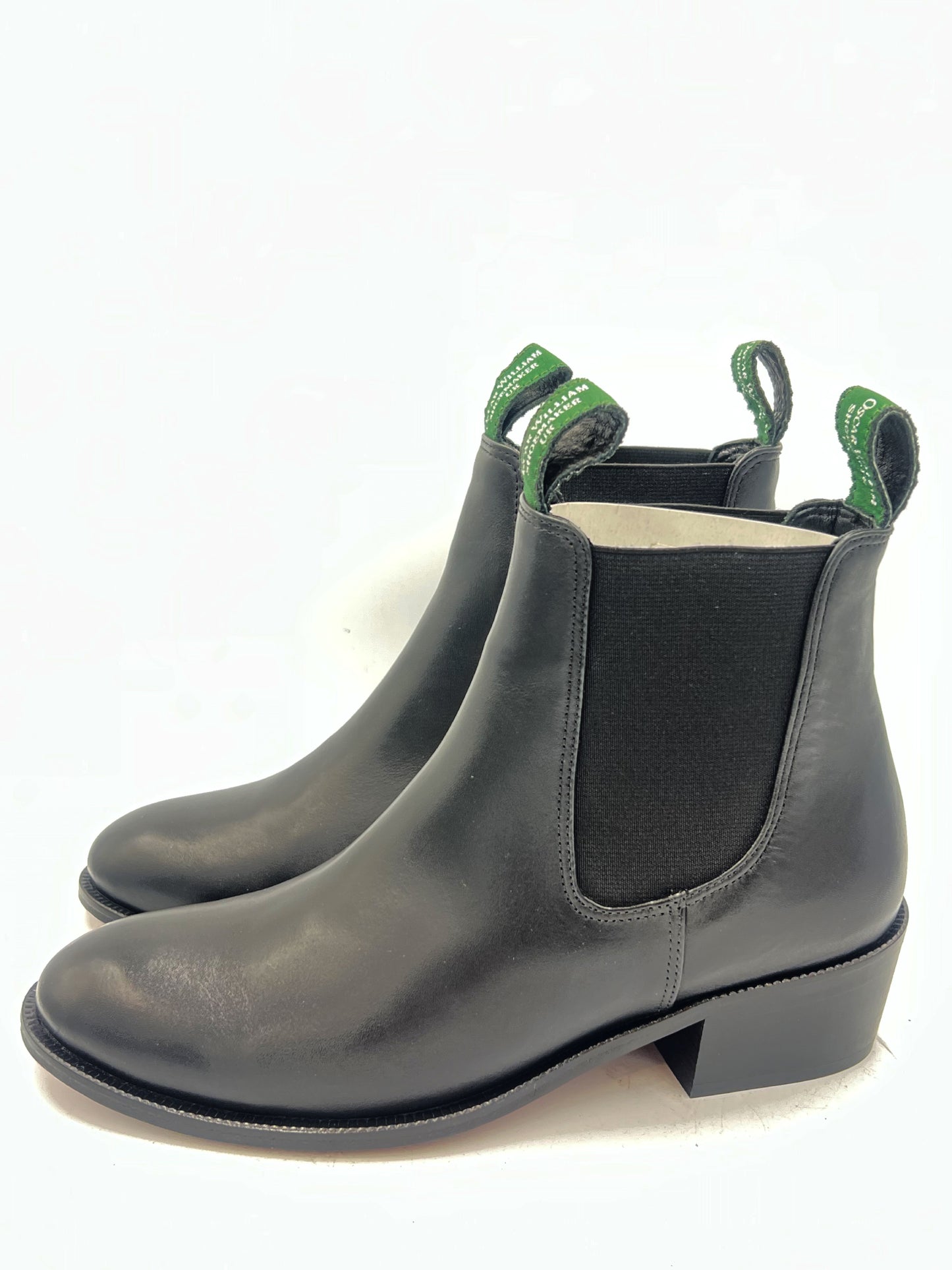 Oscar William Women’s Chelsea Boots – Black Leather | Leather Sole