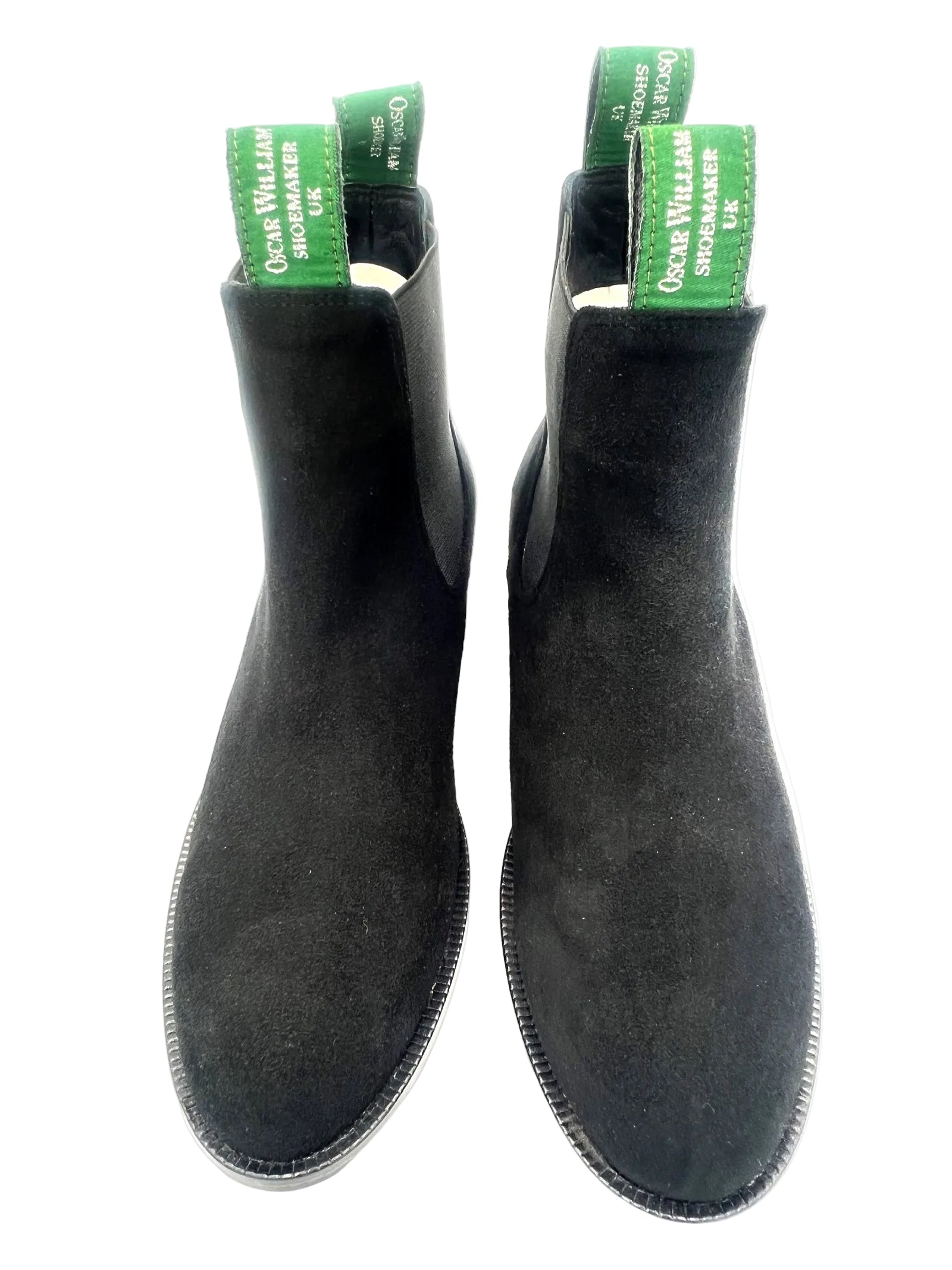 Oscar William Women’s Chelsea Boots – Black Suede | Leather Sole