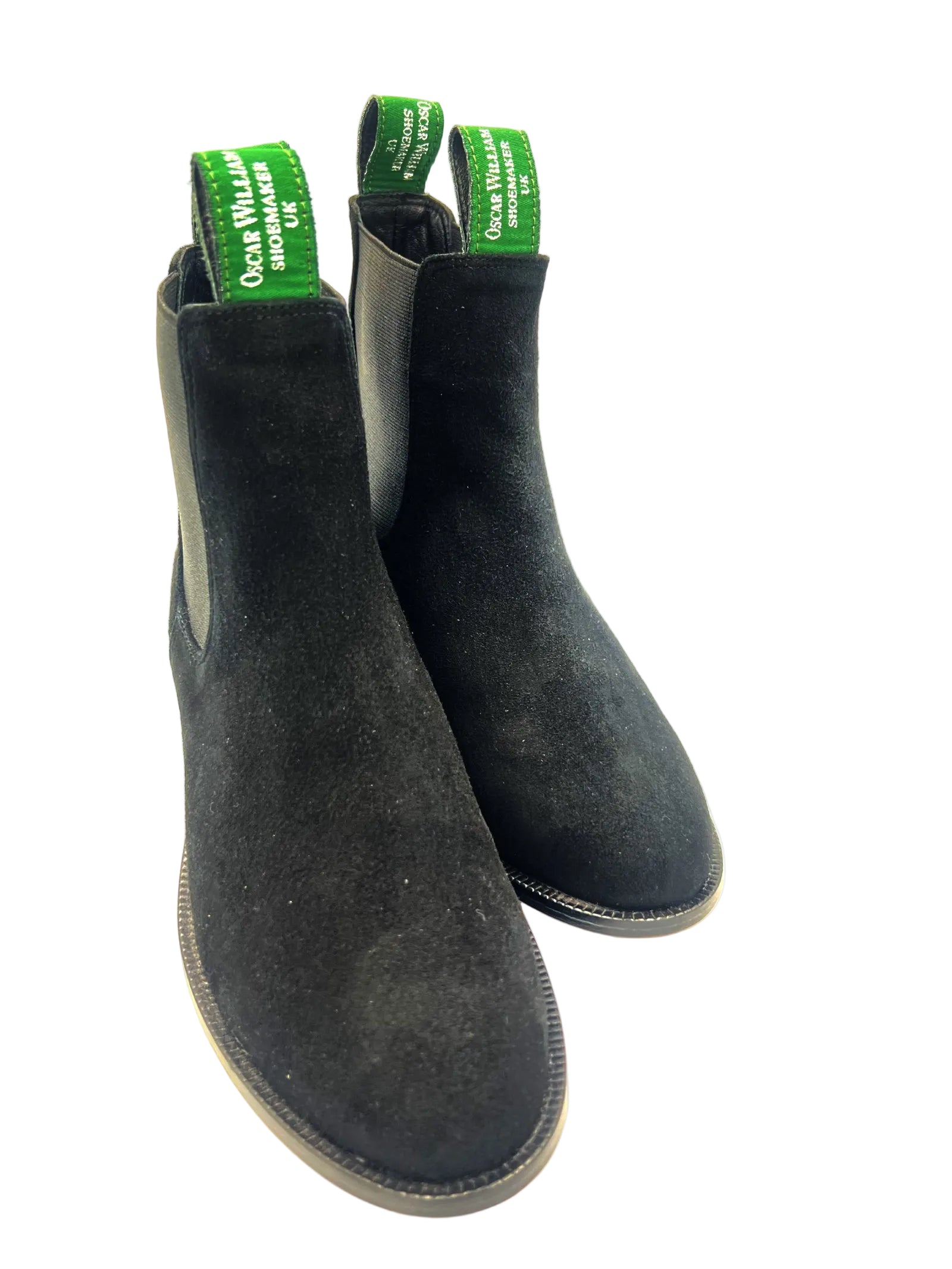 Oscar William Women’s Chelsea Boots – Black Suede | Leather Sole