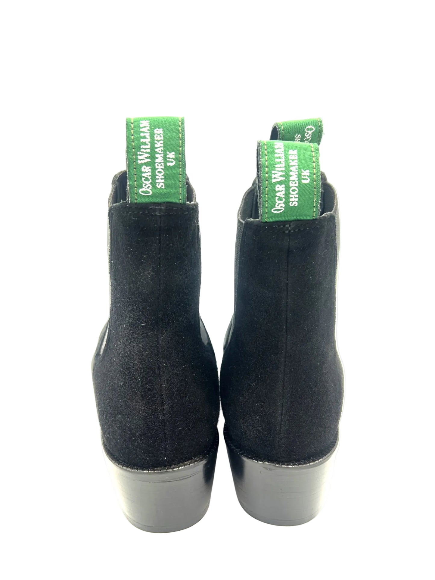 Oscar William Classic Chelsea Boots – Black Suede | Leather Sole